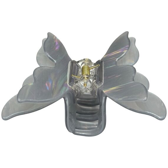 Краб для волосся середній метелик перламутровий №10, 1 шт, image 