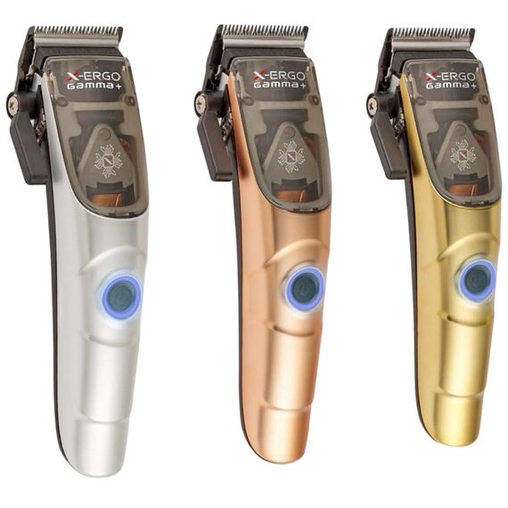 GAMMA PIU X-Ergo Машинка для стрижки з трьома змінними корпусами, золота/бронзова/срібна (PTOSXERGOIT), image _ab__is.image_number.default