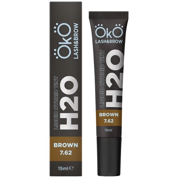 OKO Liquid Hybrid Tint H20 Brown 7.62 Фарба для брів та вій, 15 мл, Об'єм: 15 мл, Колір: Brown 7.62, image 