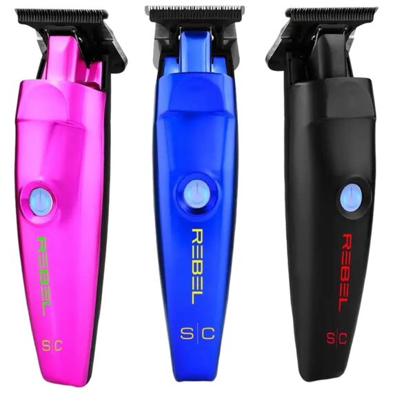 STYLECRAFT Rebel Триммер для стрижки з трьома змінними корпусами, чорний/розовий/синій (PTOTRREBESC), image _ab__is.image_number.default