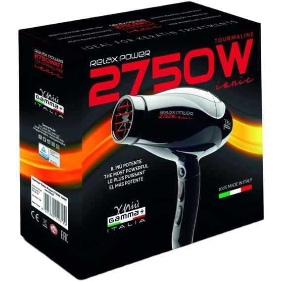 GAMMA PIU Relax Power Ionic Black Фен 2350-2750 W, чорний (PAPOWIONGSK032), image _ab__is.image_number.default