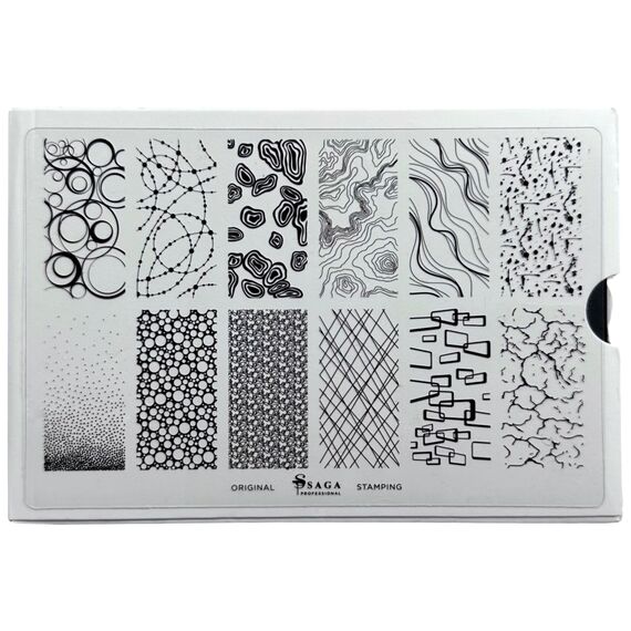 SAGA Пластина для стемпiнгу №03 Abstractions, №: №03, image 