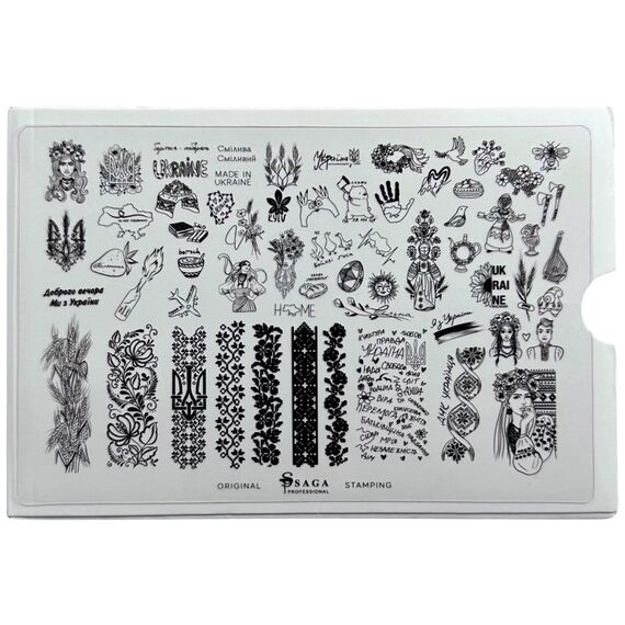 SAGA Пластина для стемпiнгу №06 Ukraine, №: №06, image 