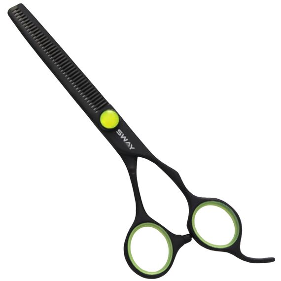 SWAY Art Neon Green Ножиці для стрижки філірувальні, 6.0, image 