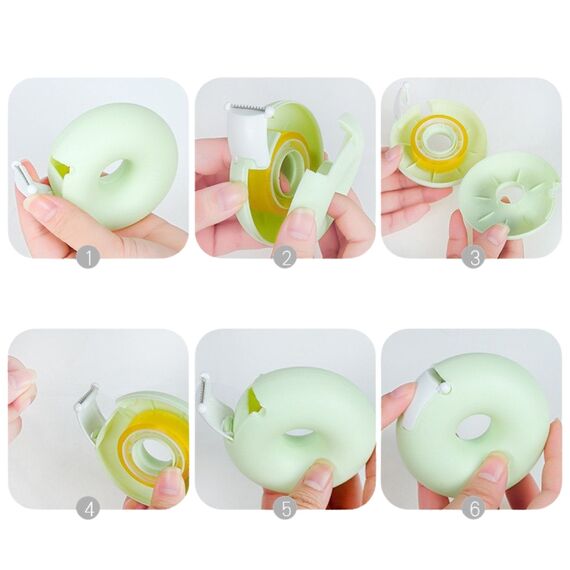 Диспенсер для скотчу Серце, блакитний, Колір: Блакитний, image _ab__is.image_number.default