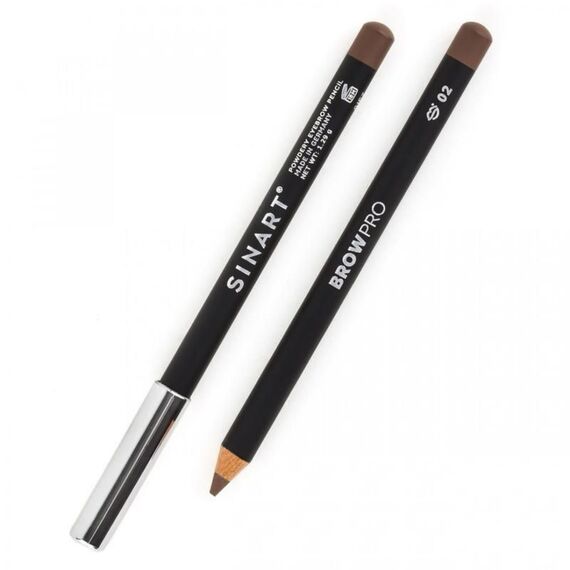SINART Powdery Eyebrow Pencil 02 Пудровий олівець для брів, 1.29 г, Колір: 02, Об'єм: 1.29 г, image _ab__is.image_number.default