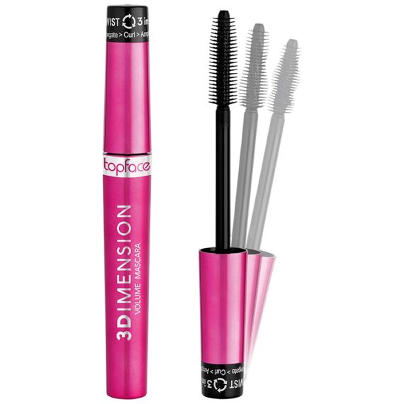 TOPFACE 3Dimension Volume Mascara Туш для вій, 8 мл, image 