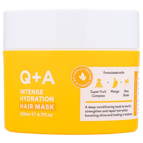 Q+A Intense Hydration Hair Mask Маска для інтенсивного зволоження волосся, 200 мл, image 