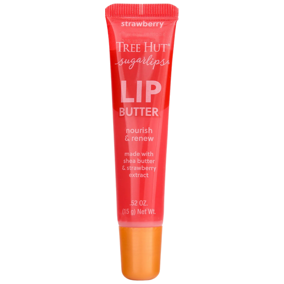 TREE HUT Lip Butter Баттер для губ Strawberry, 15 г, Аромат: Strawberry, Відтінок: Прозорий, image 