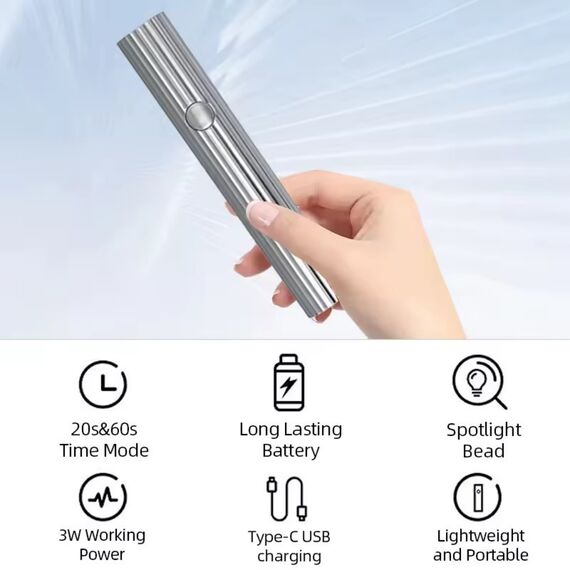 S.P. LED Лампа-ліхтарик срібна, 3W, Колір: Срібний, image _ab__is.image_number.default