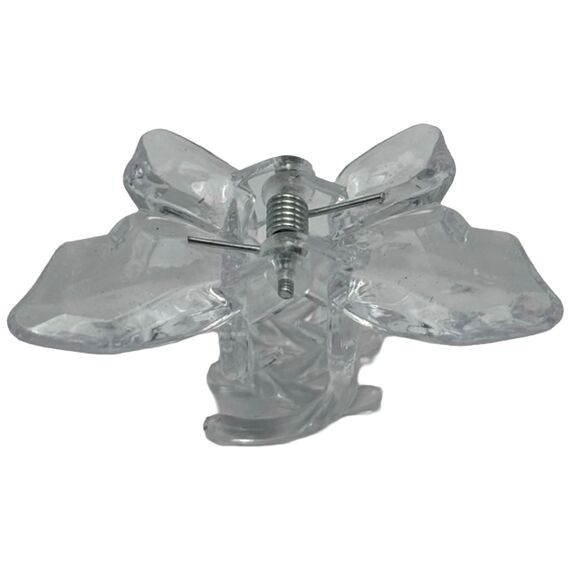 Краб для волосся малий метелик (кришталевий), 1 шт, image _ab__is.image_number.default