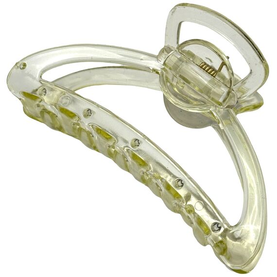 Краб для волосся середній вигнутий кришталевий, 1 шт, image _ab__is.image_number.default