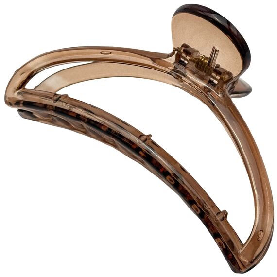 Краб для волосся середній вигнутий кришталевий, 1 шт, image _ab__is.image_number.default