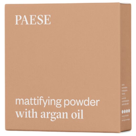 PAESE Mattifying Powder With Argan Oil Пудра компактна матуюча 01 Polcelain, 8 г, Відтінок: Polcelain, Об'єм: 8 г, image _ab__is.image_number.default