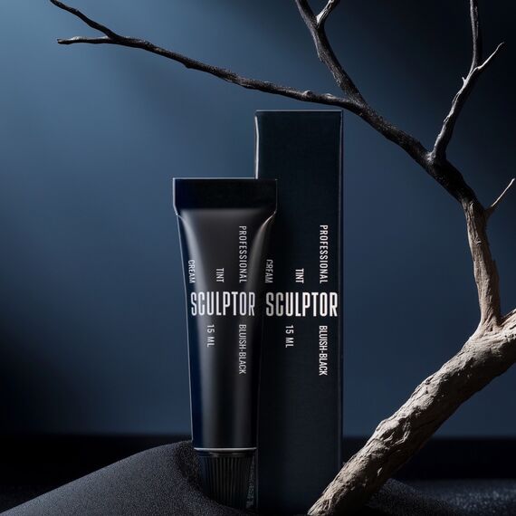 SCULPTOR Крем фарба для вій/брів EYELASH TINT Bluish-Black, 15 мл, image _ab__is.image_number.default