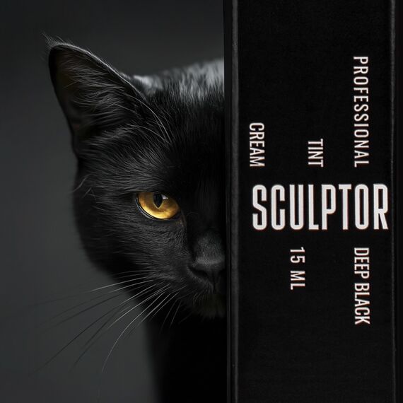 SCULPTOR Крем фарба для вій/брів EYELASH TINT Black, 15 мл, image _ab__is.image_number.default