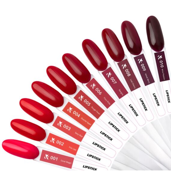 F.O.X Гель лак Lipstick Collection №010, 7 мл, № гель лаку: 010, Об'єм: 7 мл, image _ab__is.image_number.default