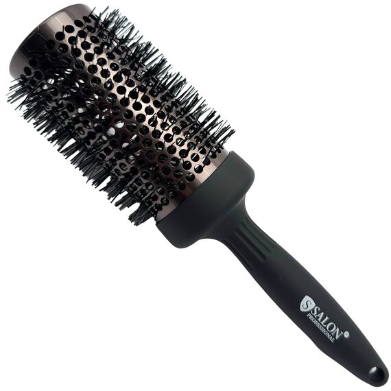 Salon Professional Браш кераміка коричнево-чорний Ceramic&Ionic 55, 15-18, image 