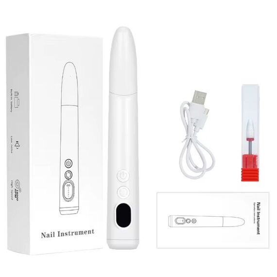 GLOBAL FASHION Фрезер ручка  WHITE GX 10, 2W, 18тис.об/хв, Колір: White, image _ab__is.image_number.default