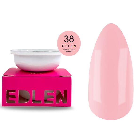 EDLEN Refill Builder Gel №38 Butterfly Рефіл, 15 мл, image 