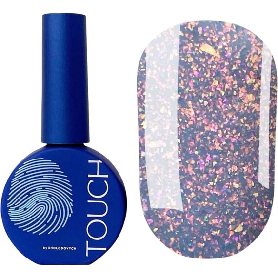 TOUCH Rainbow Base 03 Камуфлююча база з пластівцями юкі, 13 мл, Відтінок: 003, Об'єм: 13 мл, image 