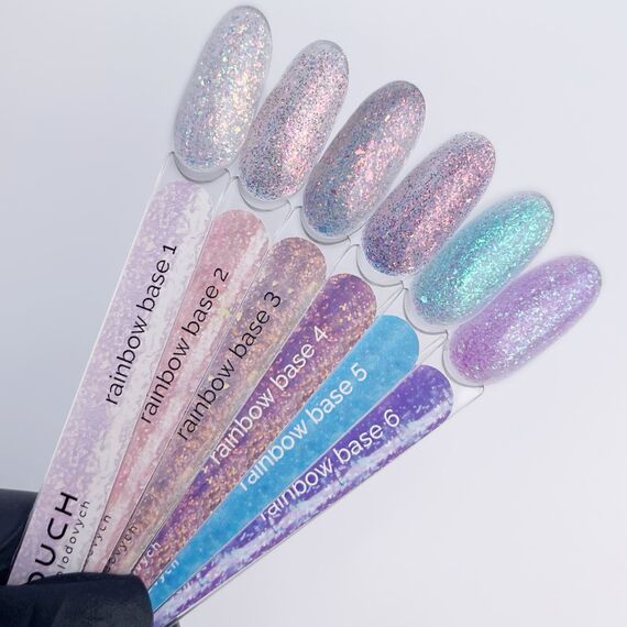 TOUCH Rainbow Base 06 Камуфлююча база з пластівцями юкі, 13 мл, Відтінок: 006, Об'єм: 13 мл, image _ab__is.image_number.default