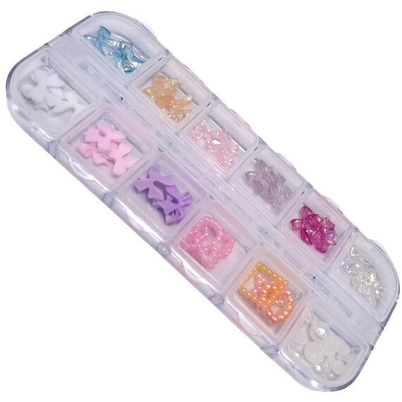 G.F. Набір об'ємних 3D фігур для манікюру (мікс хамелеон), image 