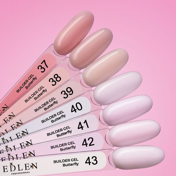 EDLEN Refill Builder Gel №43 Butterfly Рефіл, 15 мл, image _ab__is.image_number.default