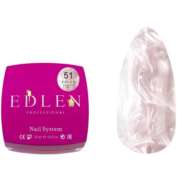 EDLEN Builder Gel №51 Pearl Гель для нарощування, 15 мл, Об'єм: 15 мл, Колір: 051, image 