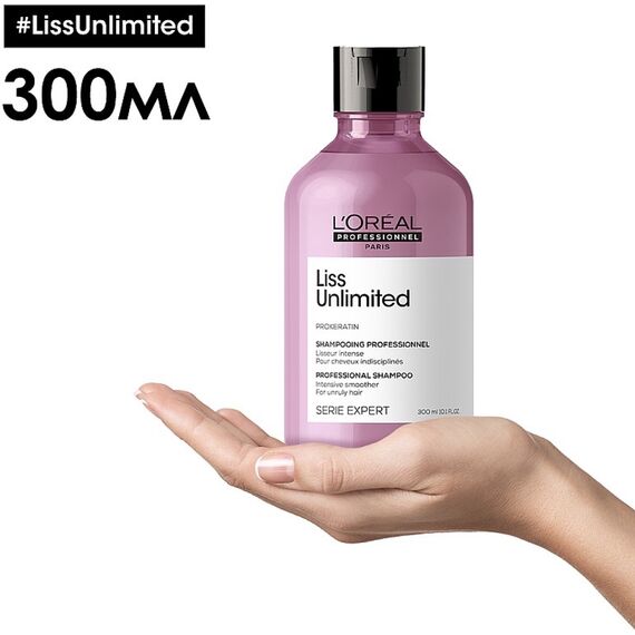 L'OREAL Liss Unlimited Шампунь для розгладження неслухняного волосся, 300 мл, image _ab__is.image_number.default
