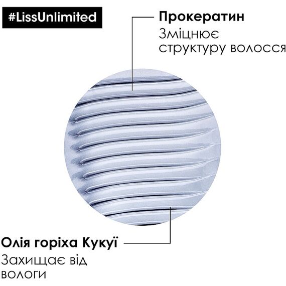 L'OREAL Liss Unlimited Шампунь для розгладження неслухняного волосся, 300 мл, image _ab__is.image_number.default