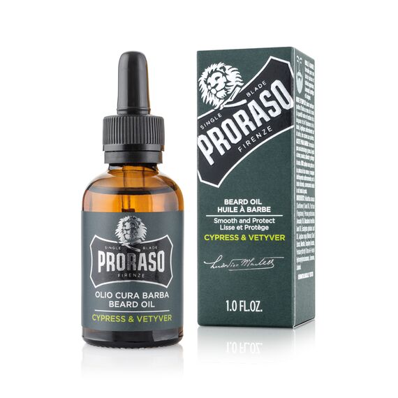 PRORASO Beard Oil Cypress & Vetyver Олія для бороди, 30 мл (400742), Об'єм: 30 мл, Аромат: Cypress & Vetyver, image 