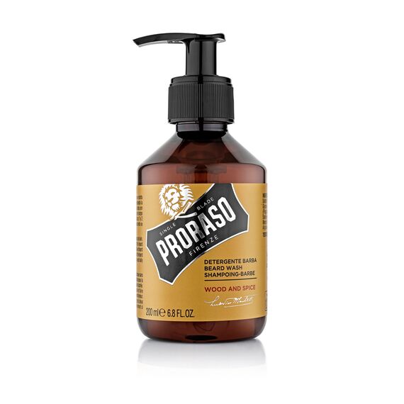 PRORASO Beard Shampoo Wood & Spice Шампунь для бороди, 200 мл (400750), Об'єм: 200 мл, Аромат: Wood & Spice, image 