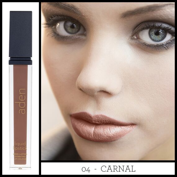 ADEN Рідка матова помада 04 Carnal, 7 мл, image _ab__is.image_number.default