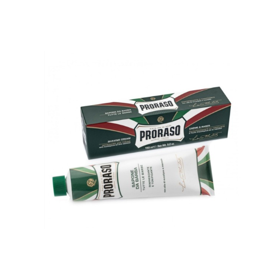 PRORASO Shaving Cream Tube Refreshing Крем для гоління з евкаліптом та ментолом, 150 мл (400510), image 
