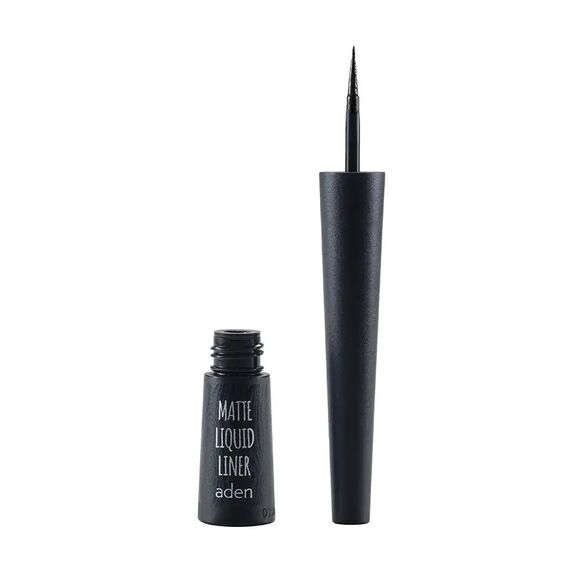 ADEN Підводка для очей матова Matte Liquid Liner Black 2,5 ml, image 