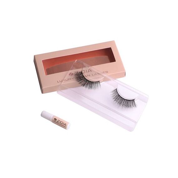 ZIDIA Lashes, style MAGRITTE (black band) 1 pair, reusable, image 