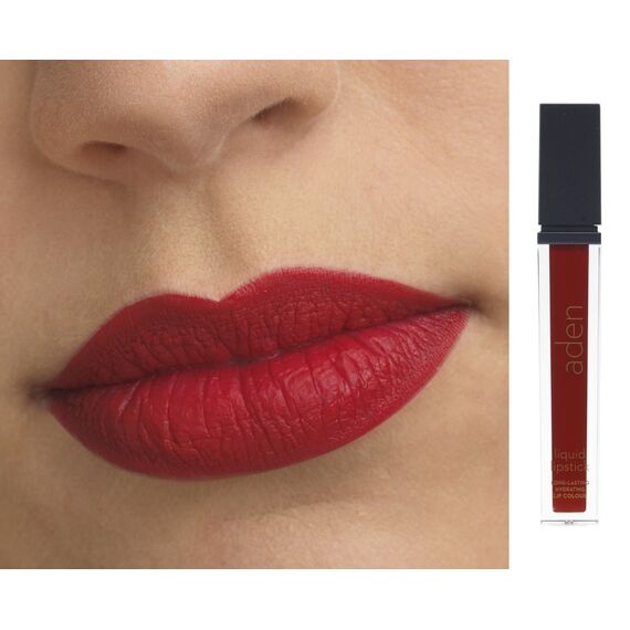 ADEN Рідка матова помада 14 Cranberry, 7 мл, image _ab__is.image_number.default