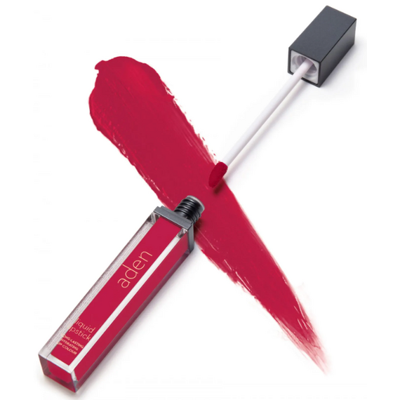 ADEN Рідка матова помада 19 Raspberry, 7 мл, image 
