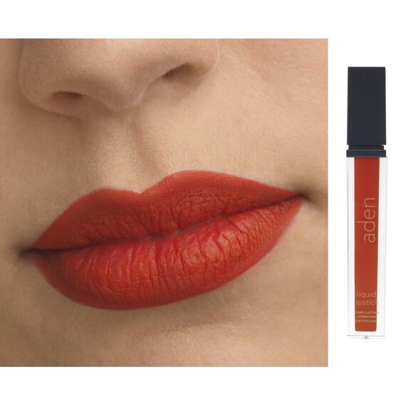 ADEN Рідка матова помада 21 Coral, 7 мл, image _ab__is.image_number.default