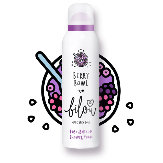BILOU Shower Foam Berry Bowl Пінка для душу, 200 мл, Об'єм: 200 мл, Аромат: Berry Bowl, image 