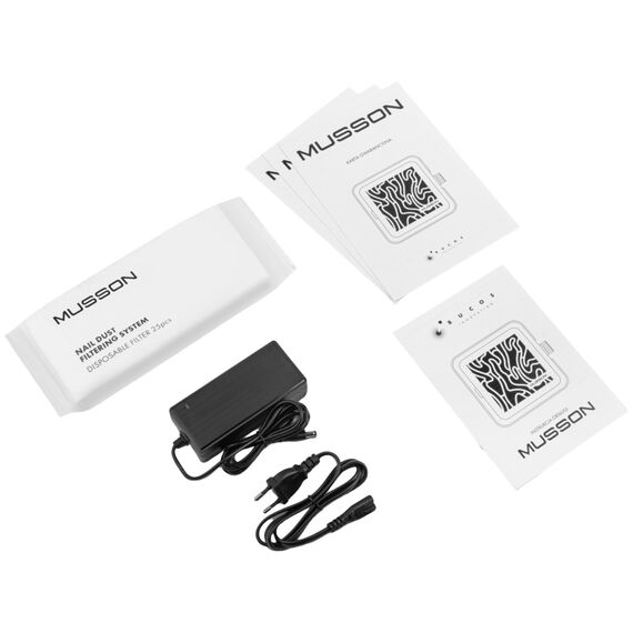 BUCOS MUSSON X2 Витяжка з фільтром для манікюру та педикюру Silver, 72W, Колір: SILVER, image _ab__is.image_number.default