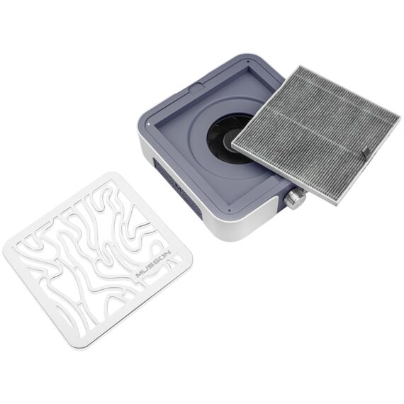 BUCOS MUSSON X2 Витяжка з фільтром для манікюру та педикюру Graphite, 72W, Колір: Graphite, image _ab__is.image_number.default