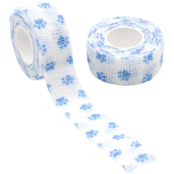 S.P.Бинт еластичний для захисту рук та пальців з принтом (білий лапки), 2,5 см, image 