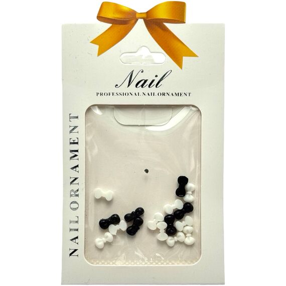 S. P. Об'ємні 3D банти чорно-білі, image 