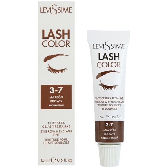 LEVISSIME LashColor Фарба для брів та вій 3-7 Коричнева, 15 мл, image 