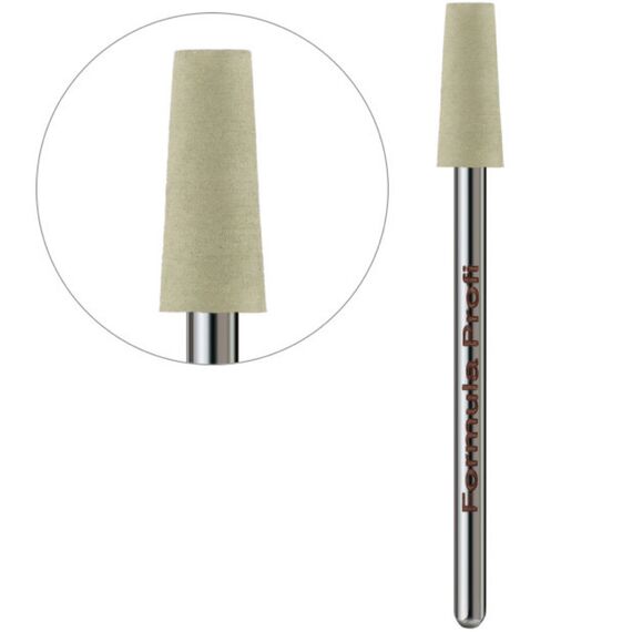 FORMULA PROFI Фреза полірувальник Куля, жовта - 600, Колір : Жовтий, image 