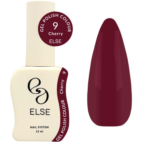 ELSE Gel polish Гель лак №09 Cherry, 12 мл, № гель лаку: №09, Об'єм: 12 мл, image 
