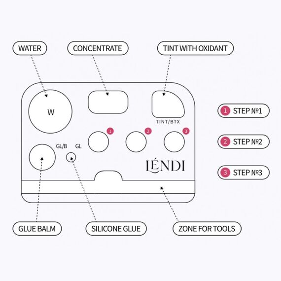 LENDI Silicone Save Pad Силіконова палітра для ламінування рожева, Колір: Рожевий, image _ab__is.image_number.default