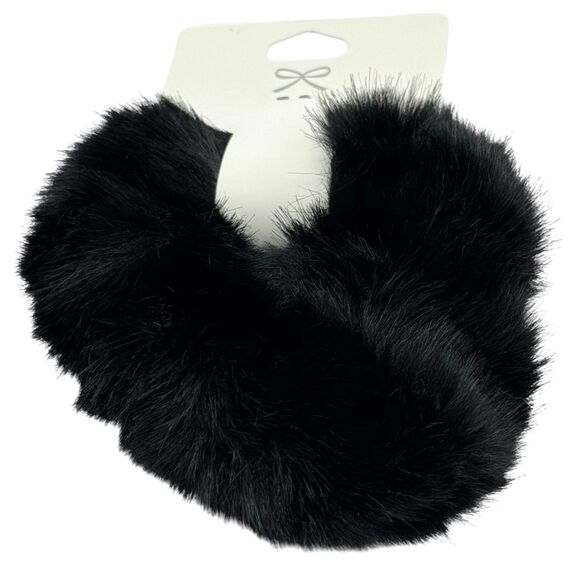 Резинка пухнаста велика чорна, 1 шт, image 